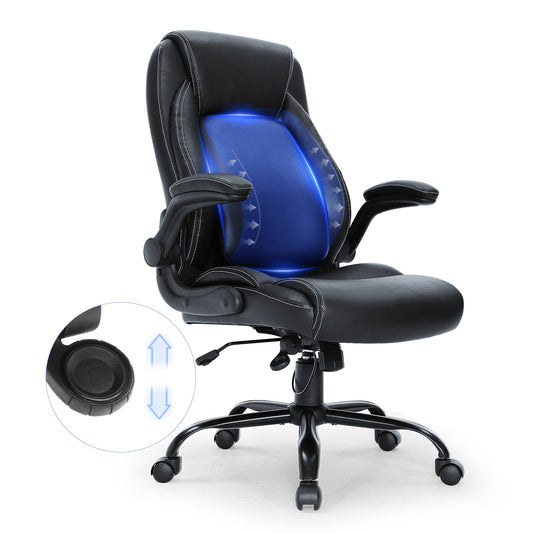 VEVOR Executive Office Chair with Cutting-edge Adjustable Lumbar Support, High Back