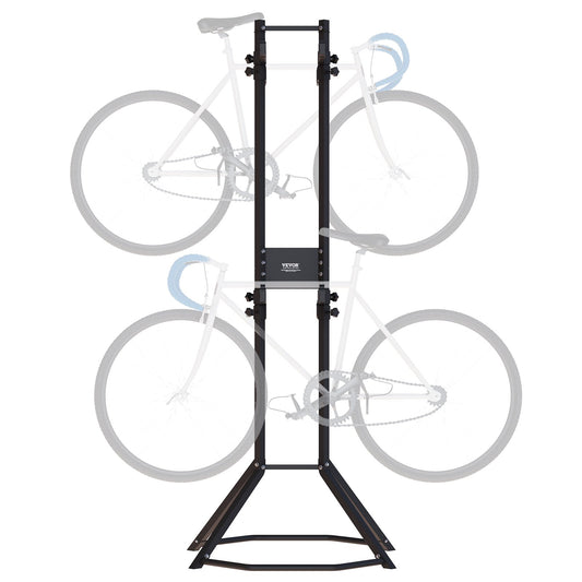 VEVOR 4 Bike Storage Rack, Free Standing Gravity Wall Vertical Bike Rack, Fully