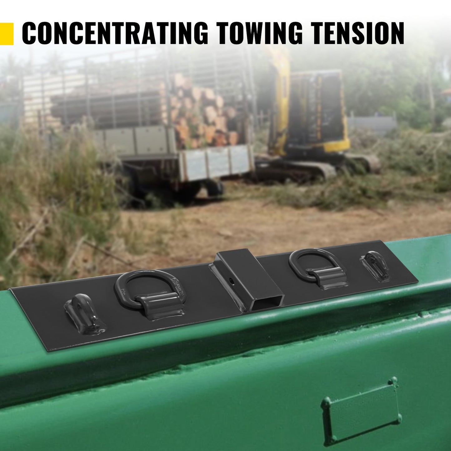 VEVOR Tractor Welding on Hooks, Compact Welding on 1/4" Bucket Hooks, 4700LBS G70