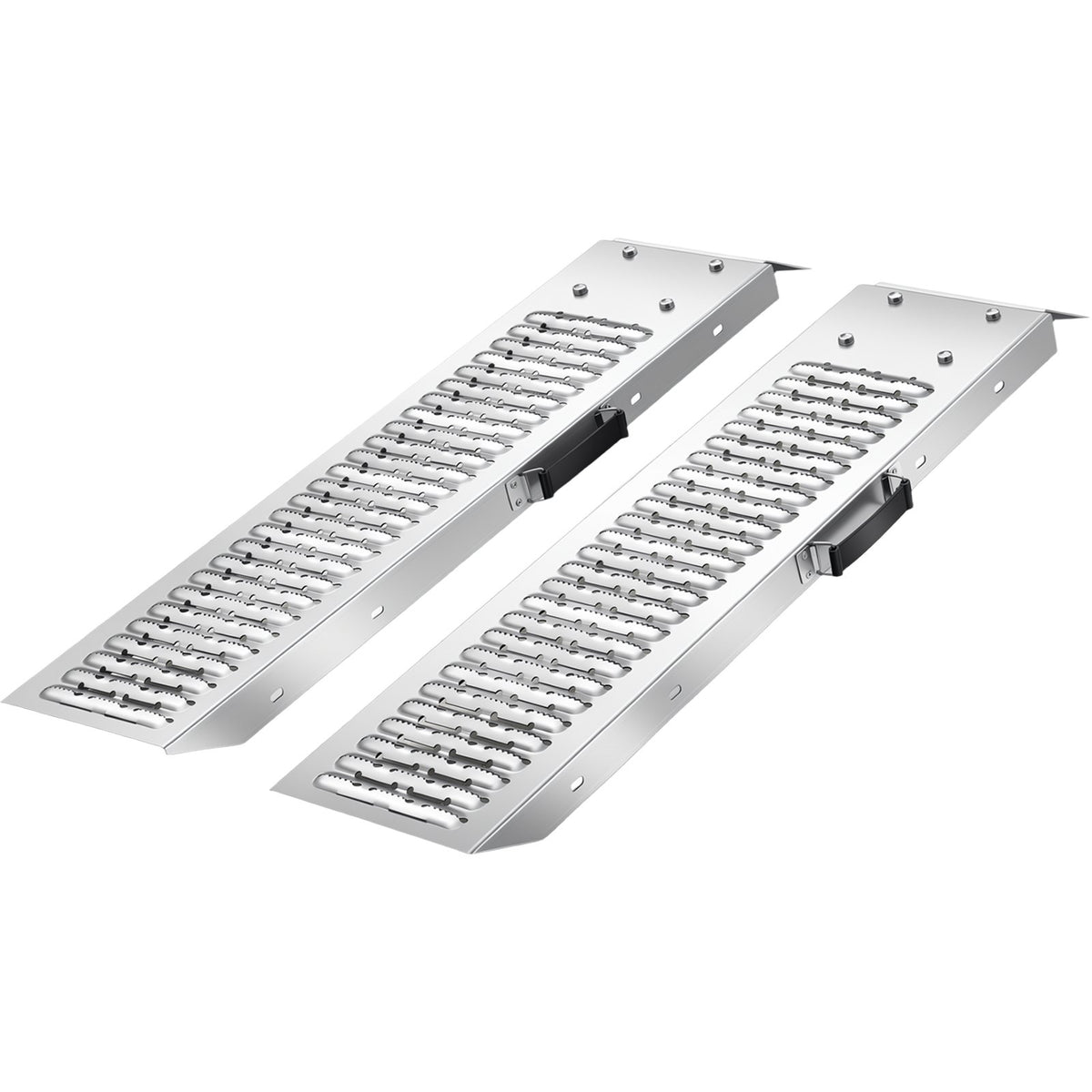 Trailer Ramps, 2PCS 985 x 225mm, Heavy-Duty Steel ATV Ramp Set with Anti-Slip Plates, 544kg Combined Capacity Loading Ramps for Motorcycles, Lawn Mowers, Farm Tractors, Carts