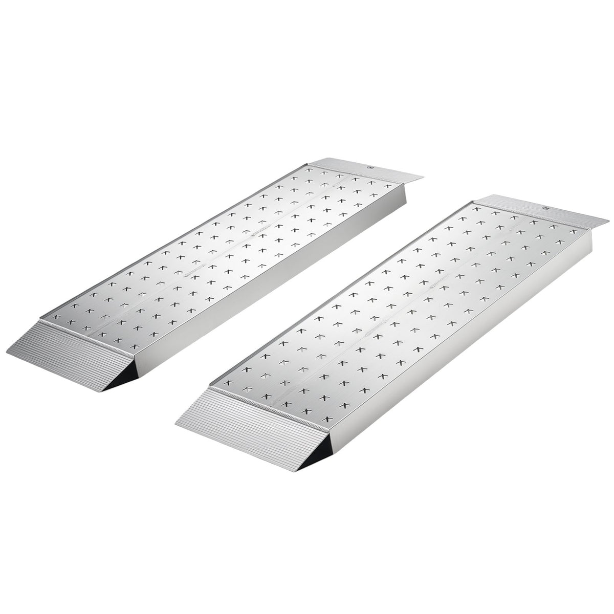 Aluminum Trailer Ramps, 2PCS 999 x 304mm, Heavy-Duty ATV Ramp Set with Anti-Slip Plates, 1360kg Combined Capacity Loading Ramps for Motorcycles, Lawn Mowers, Farm Tractors, Carts