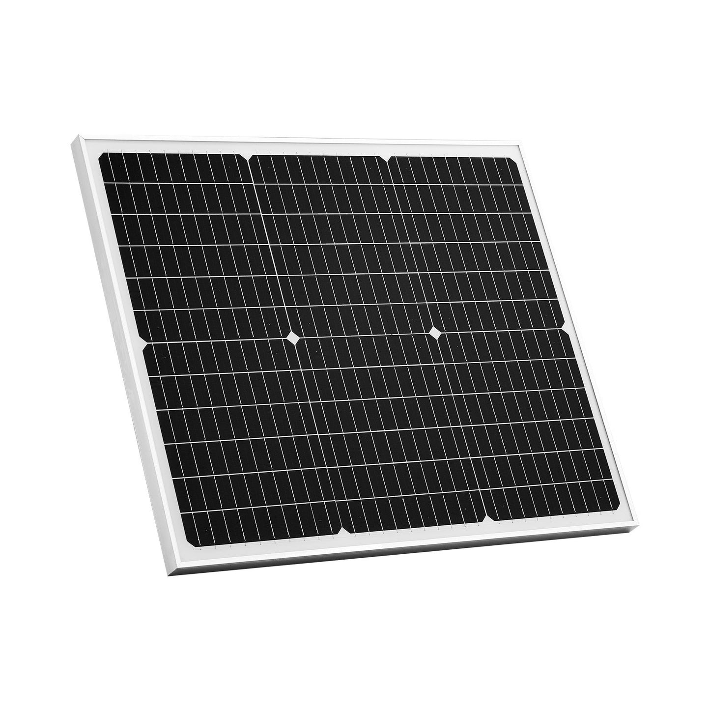 50W 12V Solar Battery Charger Maintainer, Mono Solar Panel Trickle Battery Charger with Upgraded MPPT Controller, IP65 Waterproof for Car Boat RV Trailer Flat Rooftop (Bracket Not Included)
