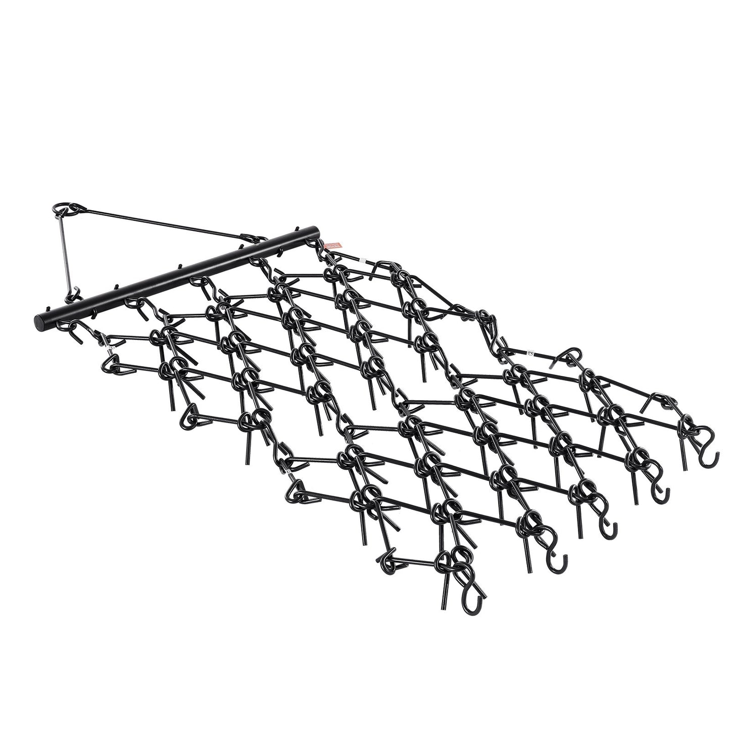 Drag Harrow, 1.2x1.2 m Durable Chain Harrow with 69 Sharp Teeth, Suitable for ATV UTV Tractor, Ideal for Soil Preparation, Seeding, Smoothing Landscapes, and Yard Gravel Driveway Maintenance