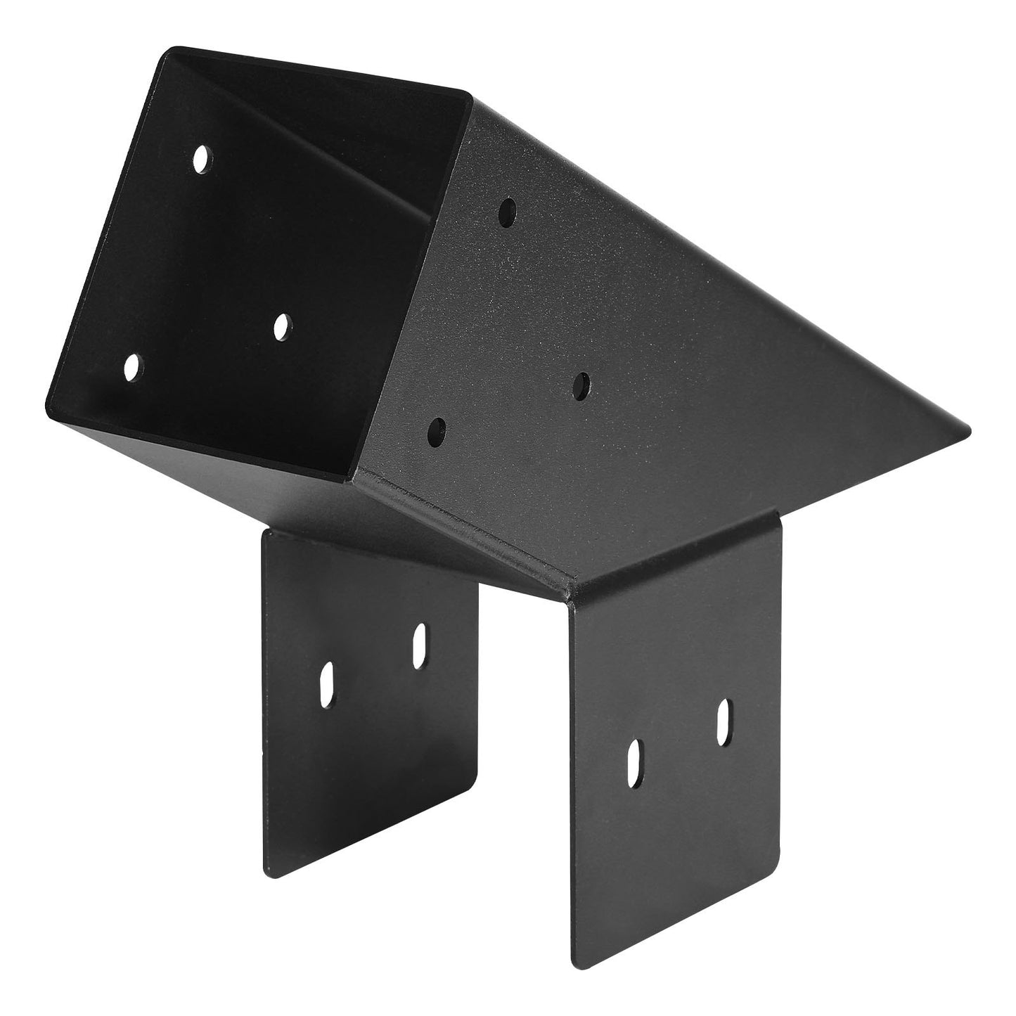 Pergola Kit, 4x4 Inch Pointed-Roof Pergola Brackets for 92 x 92 mm Lumbers in Actual Size, 3-Way / 4-Way Gazebo Bracket with Post Bases & Ridge Brackets for Outdoor Pergolas Gazebo Shed, 14 Pcs