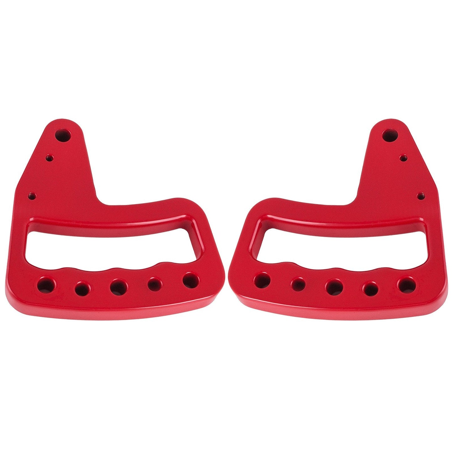 Aluminum Alloy Ergonomic Hand Grips for 2007-2017 Jeep Wrangler JK, Red, 4 Pcs