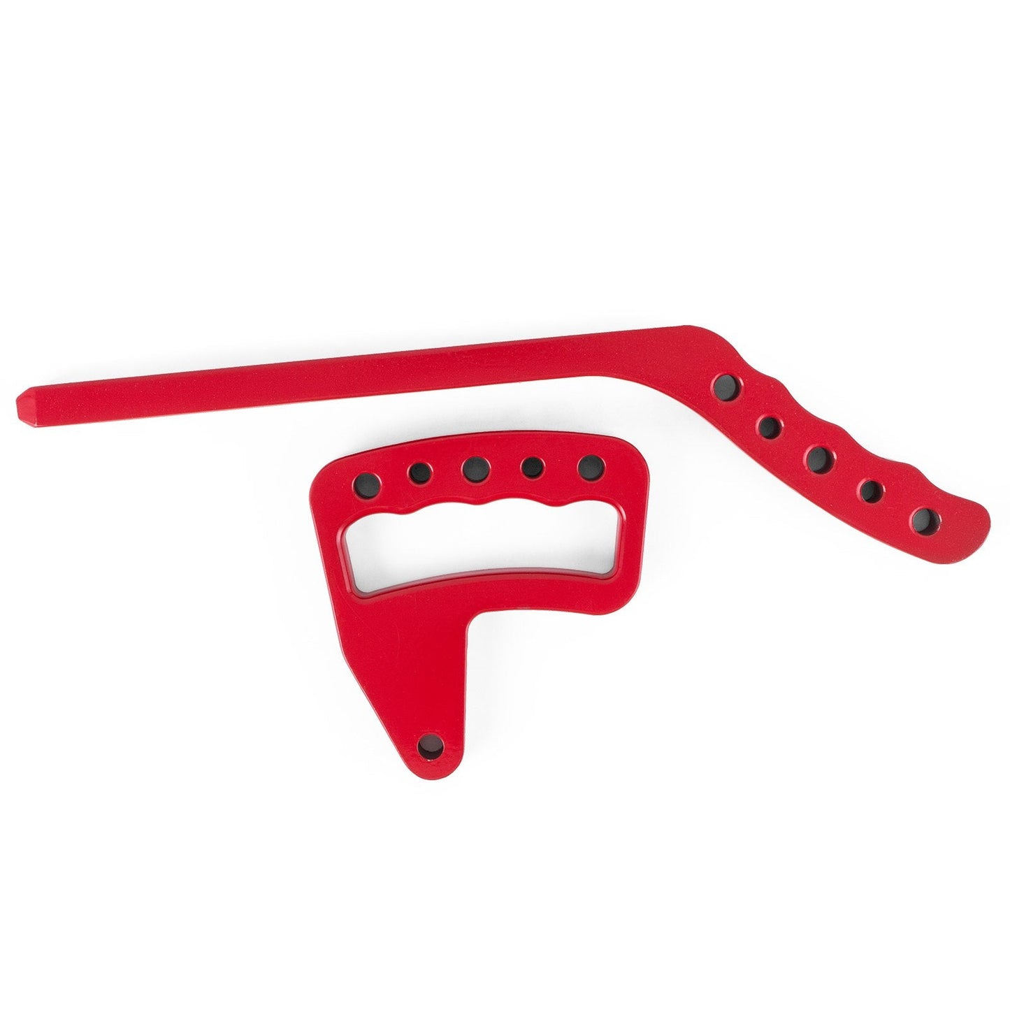 Aluminum Alloy Ergonomic Hand Grips for 2007-2017 Jeep Wrangler JK, Red, 4 Pcs