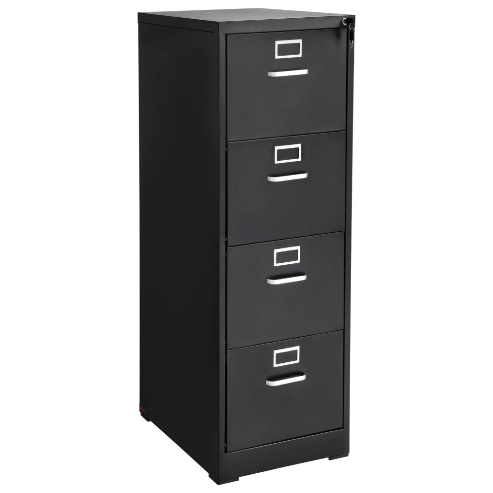 VEVOR 4 Drawer File Cabinet Metal Vertical Cabinet with Lock for Home Office
