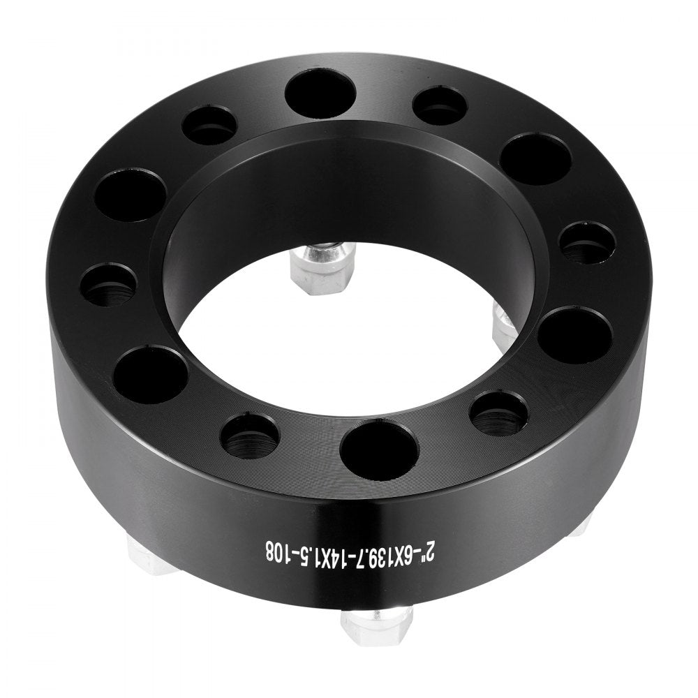 VEVOR 2" 6"x5.5" Wheel Spacers Wheel Adapters 6 Lug Forged Spacer 4 PCS Black