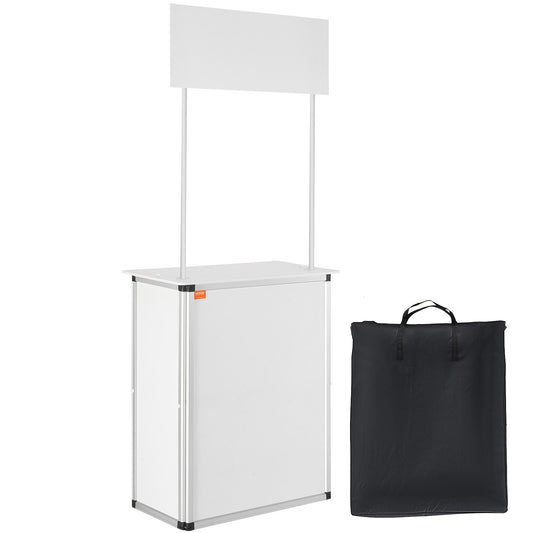 VEVOR Portable Tradeshow Podium Table, 785 x 380 x 1815 mm, Display Exhibition Counter