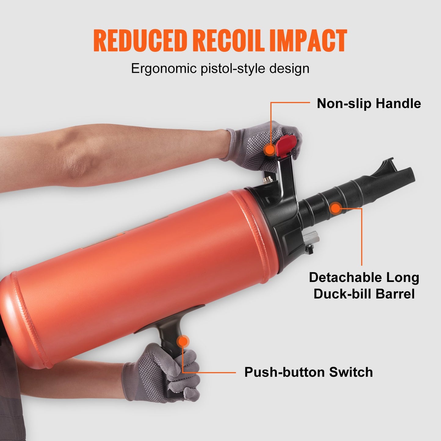 VEVOR Tire Bead Seater, 2.4 Gal/9 L Air Tire Bead Blaster, 150 PSI Handheld Bead