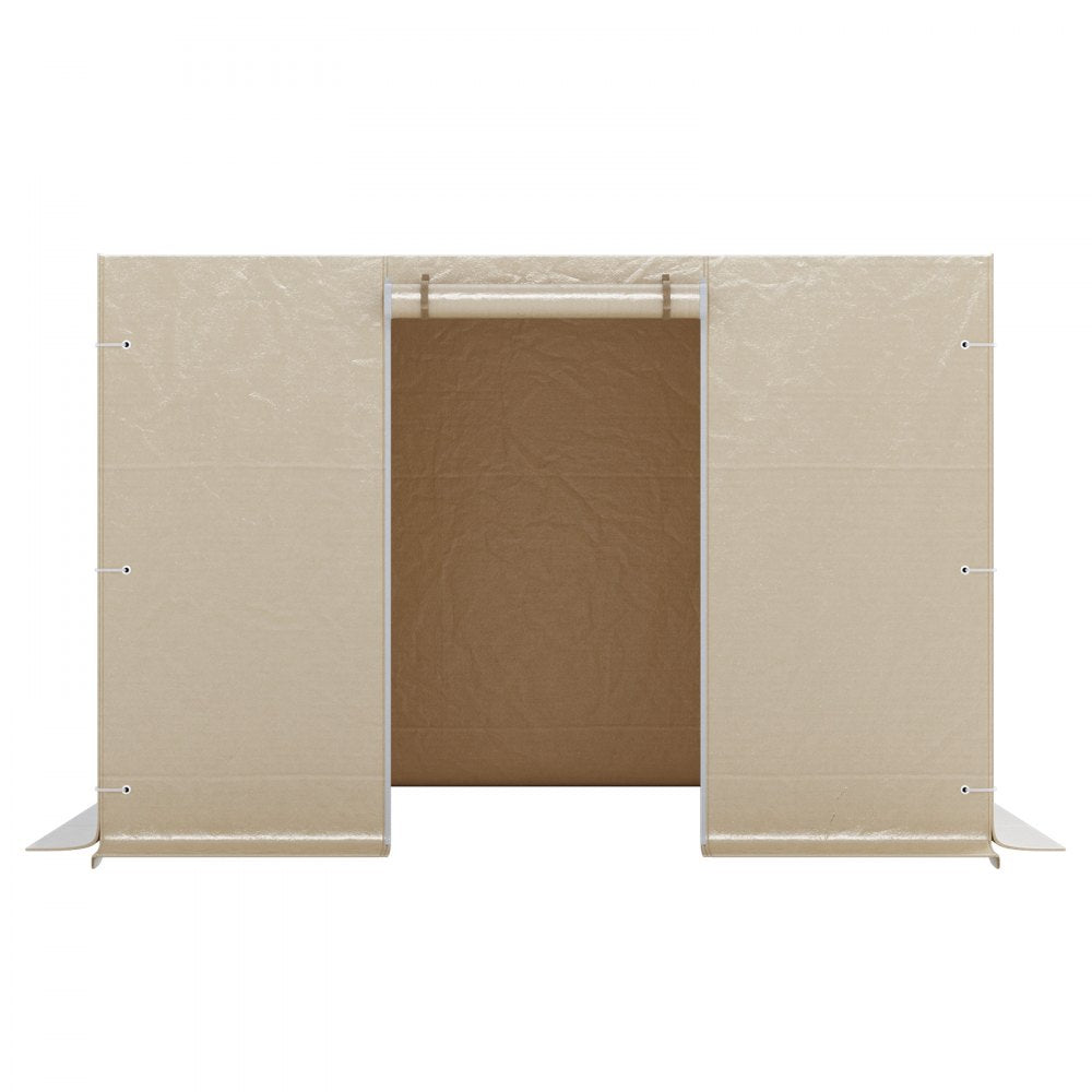 4-Panel Winter Gazebo Cover Sidewalls Fits 2.9x2.9 m Gazebos Mesh Windows