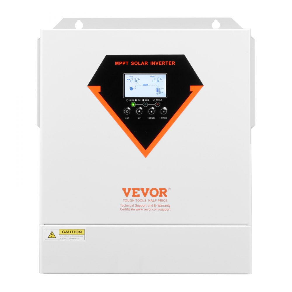 VEVOR Hybrid Solar Inverter Charger 3500W 220/230V Built-in 100A MPPT Controller
