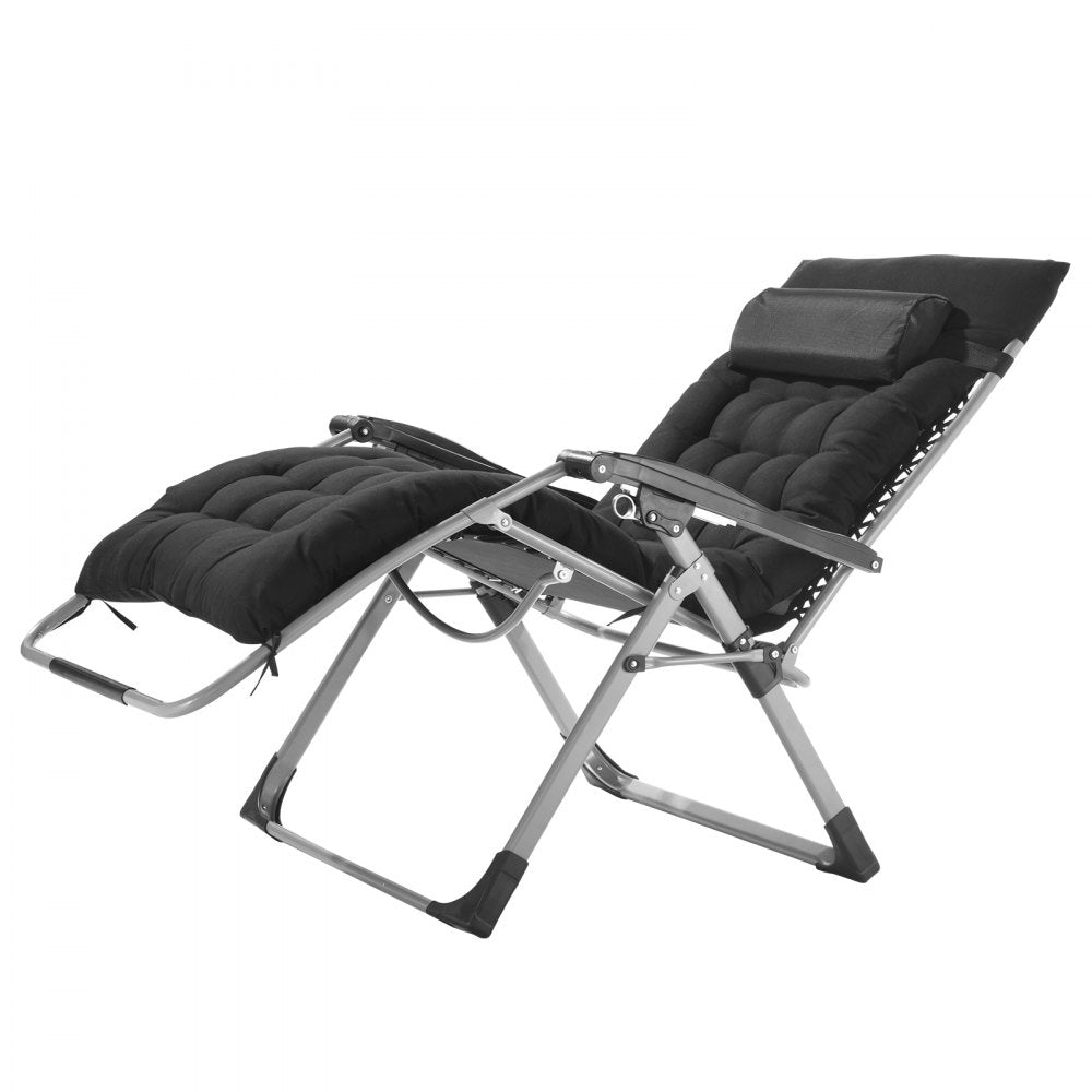 VEVOR Zero Gravity Chair 33" Zero Gravity Recliner Lounge Chair Indoor & Outdoor