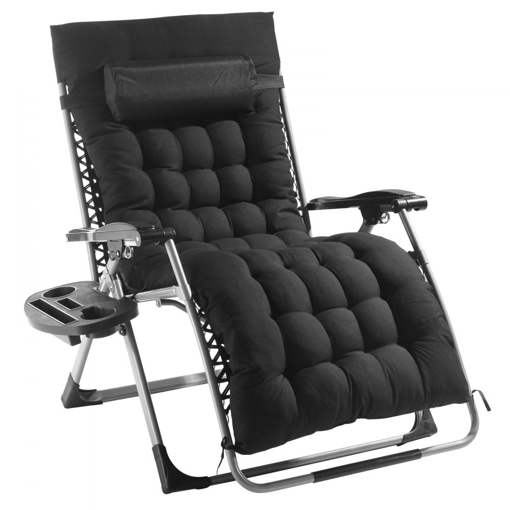 VEVOR Zero Gravity Chair 33" Zero Gravity Recliner Lounge Chair Indoor & Outdoor