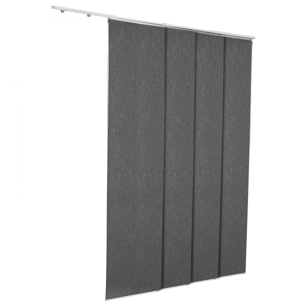 VEVOR Panel Track Blinds Extendable Track 116 cm to 218 cm W Trimmable Dark Gray