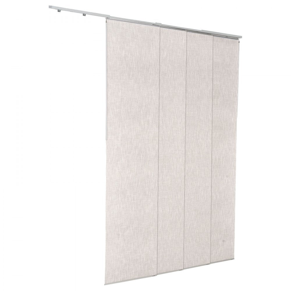VEVOR Panel Track Blinds Extendable Track 116 to 218 cm W Trimmable Light Gray