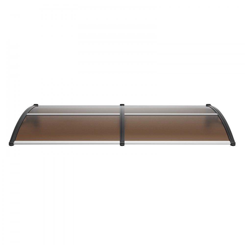 VEVOR Window Door Awning Canopy 965 x 1987 mm, UPF 50+ Polycarbonate Entry Door Outdoor Window Awning Exterior, Front Door Overhang Awning for Sun Shutter, UV, Rain, Snow Protection, Hollow Sheet
