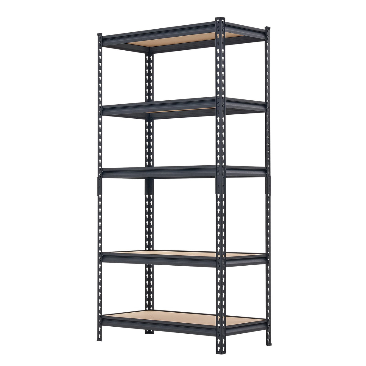 Storage Shelves, 5-Tier Adjustable, 907.2 kg Capacity, Heavy Duty Garage Storage Shelving Unit, Metal Utility Rack Shelf, for Kitchen Pantry Basement Bathroom, 822 mm W x 415 mm D x 1594 mm H