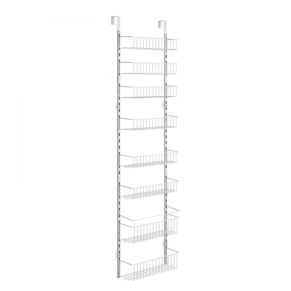 VEVOR 8-Tier Over the Door Pantry Organizer Hanging Storage Rack Adjustable