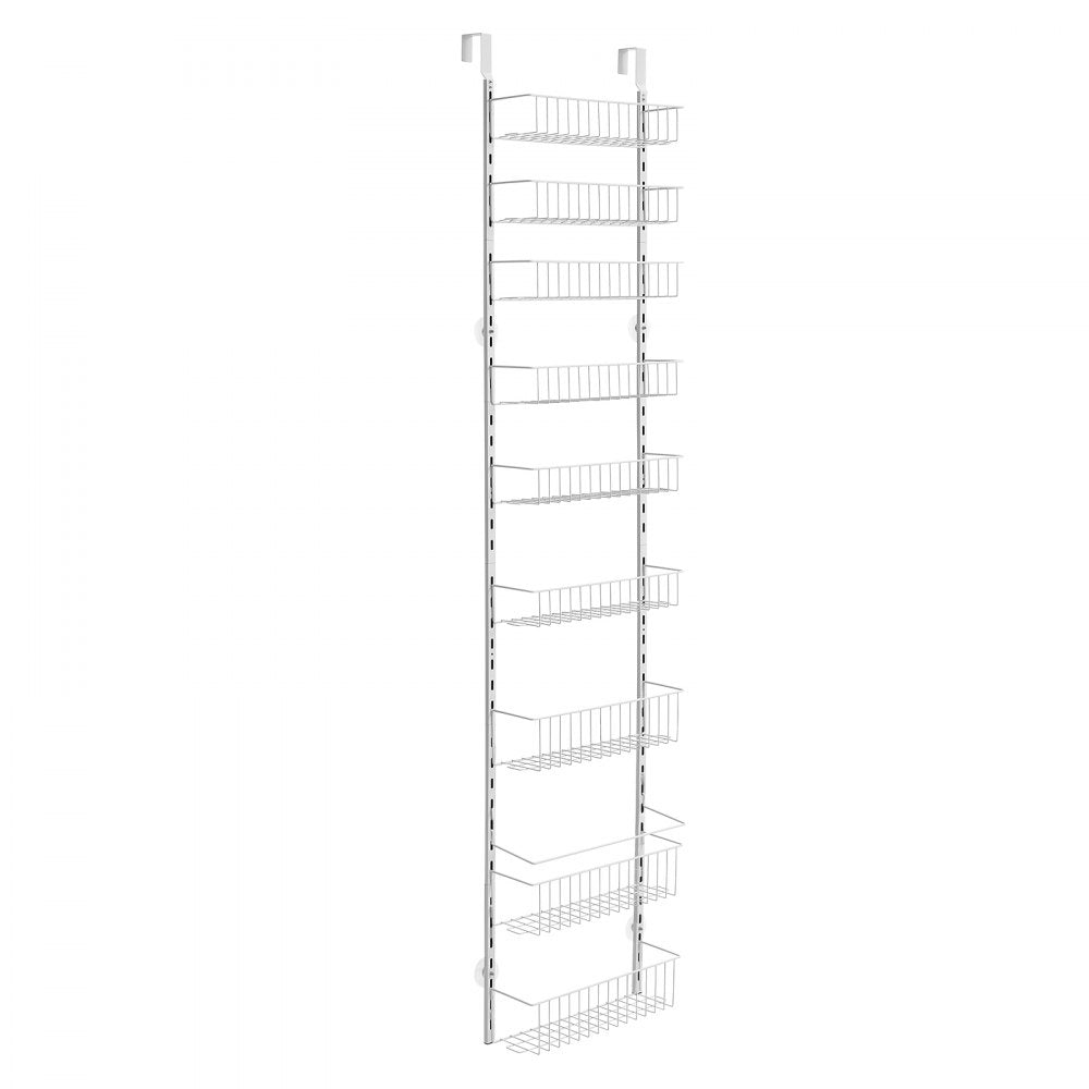 VEVOR 9-Tier Over the Door Pantry Organizer Hanging Storage Rack Adjustable