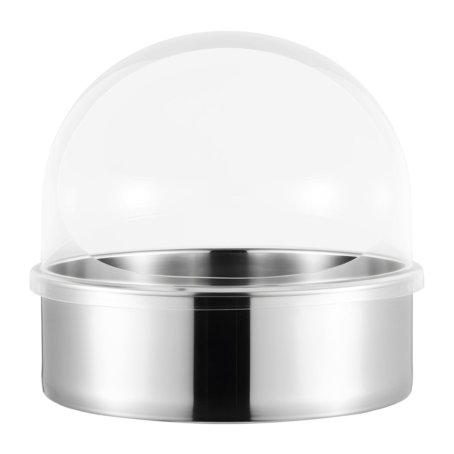 Cotton Candy Machine Cover, Transparent Acrylic Dome Bubble Shield, Cotton Candy Machine Bubble Shield Compatible with 52cm Cottons Candies Machines Bowl for Party, Shops, Bottom Groove Design