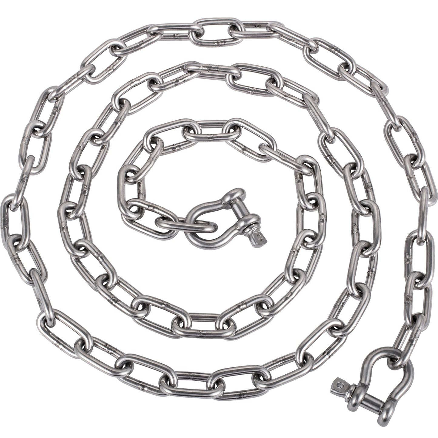 VEVOR Anchor Chain, 20\' x 5/16\" 316 Stainless Steel Chain, 3/8\" Anchor Chain