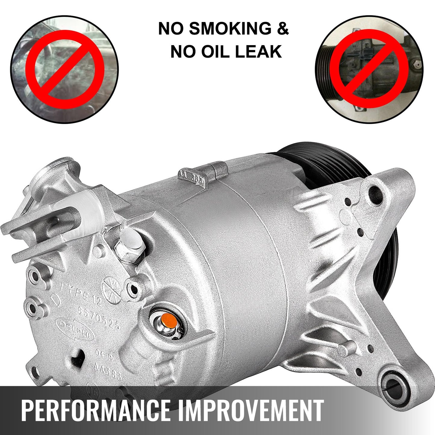 VEVOR A/C Compressor with Clutch Fit For 2006-2011 Chevrolet Impala / Monte Carlo
