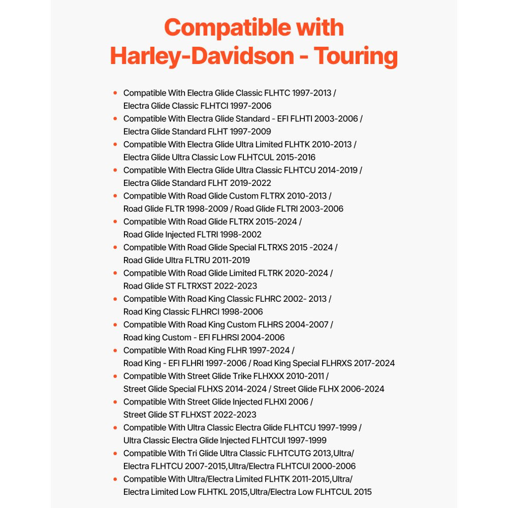 Motorcycle Backrest Sissy Bar for Harley-Davidson Touring 310mm