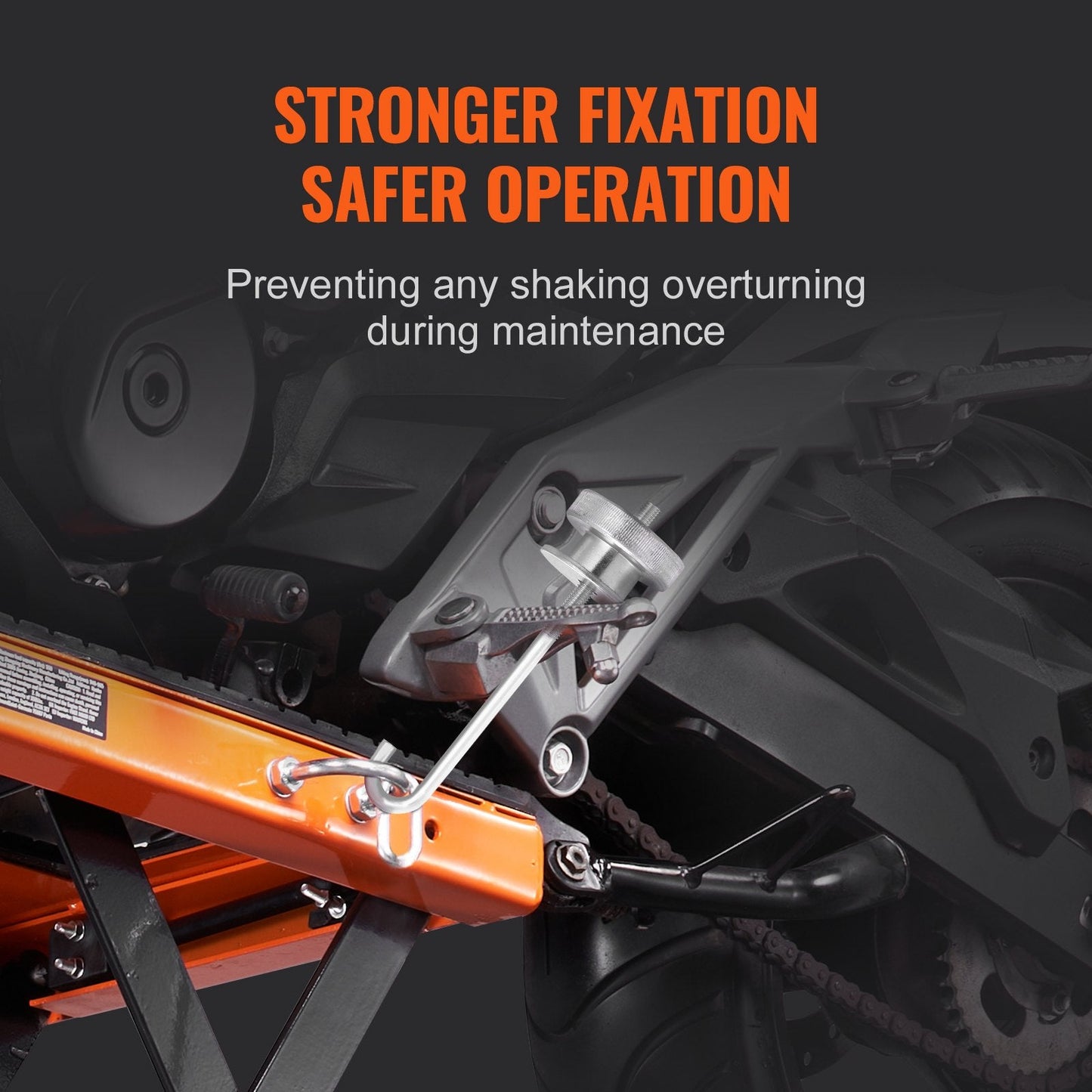 Hydraulic Motorcycle Lift Table, 158 kg Capacity, 0.35-0.91 m Lifting Range