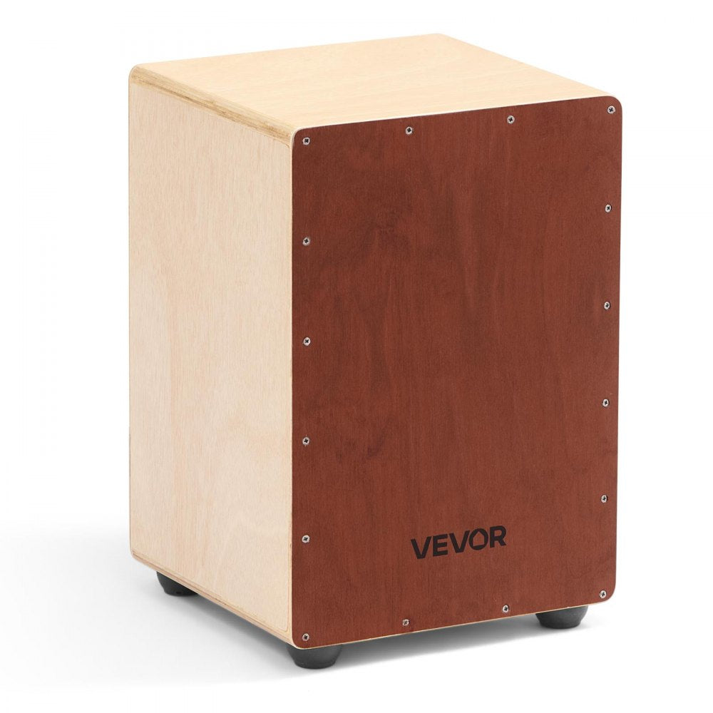 Cajon Box Drum Birch Wood Compact Percussion Instrument with Snare Wires