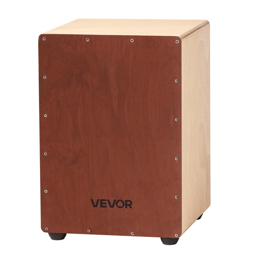 Cajon Box Drum Birch Wood Compact Percussion Instrument with Snare Wires
