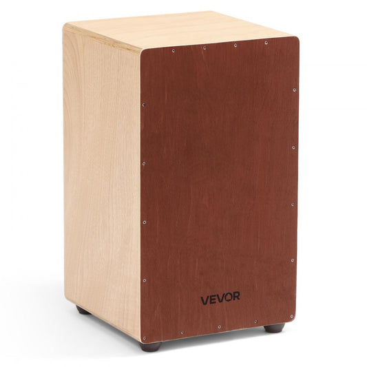 Large Cajon Box Drum Birch Wood Percussion Instrument with Snare Wires