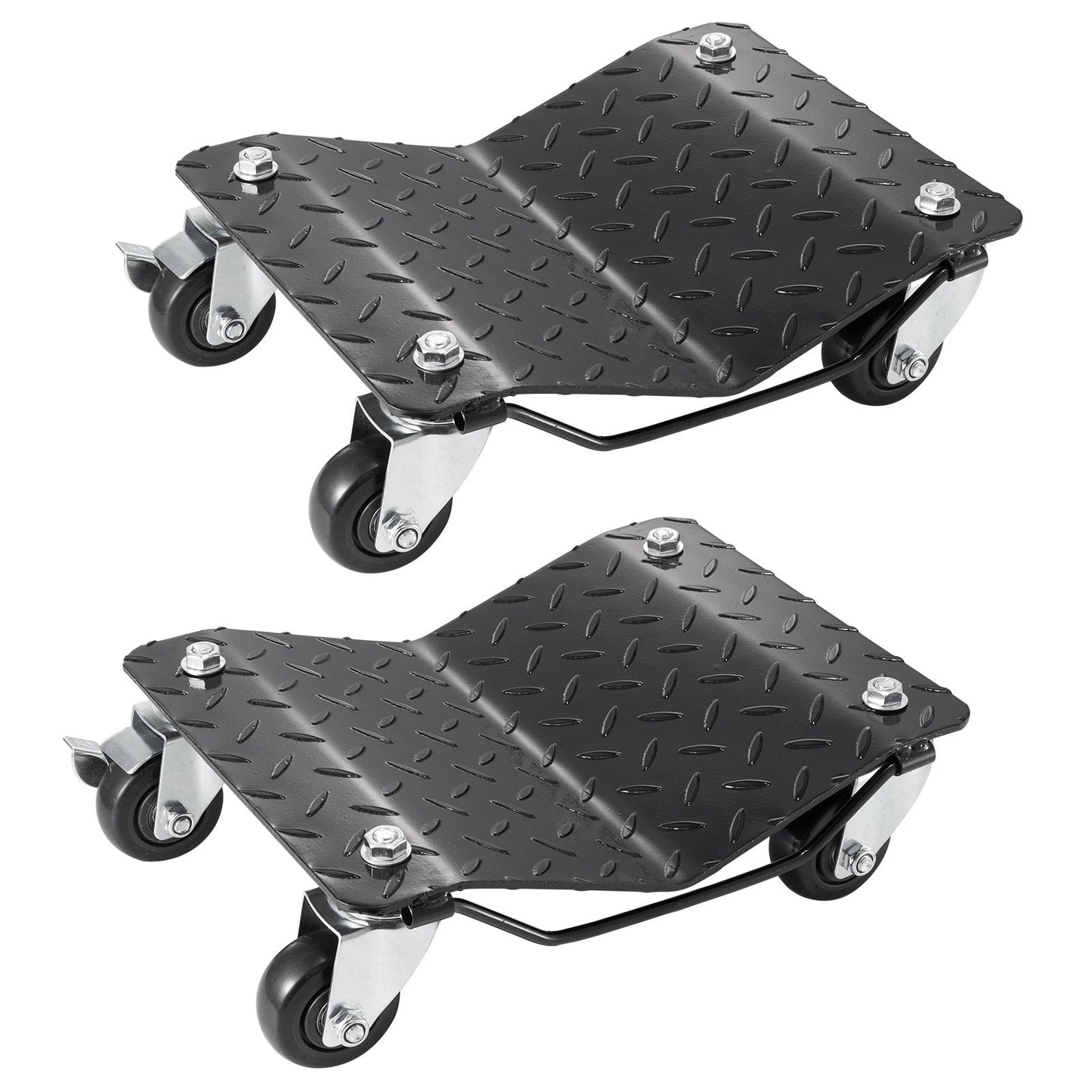 Heavy Duty Car Tire Dolly Set, 2 PCS, 1360 kg Capacity, Easy Maneuverability
