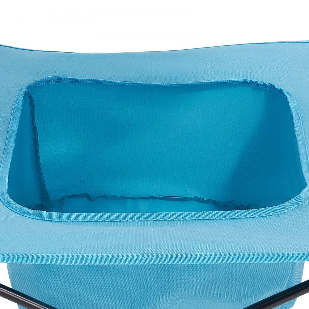 Folding Portable Camping Table Oxford Outdoor SquareTable 4 Cup Holders