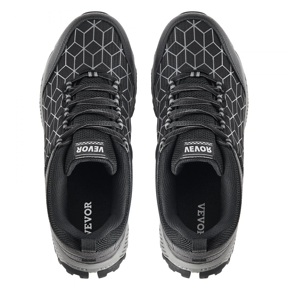 VEVOR Steel Toe Shoes for Men US Size 8 Athletic Work Shoe Sneakers Black