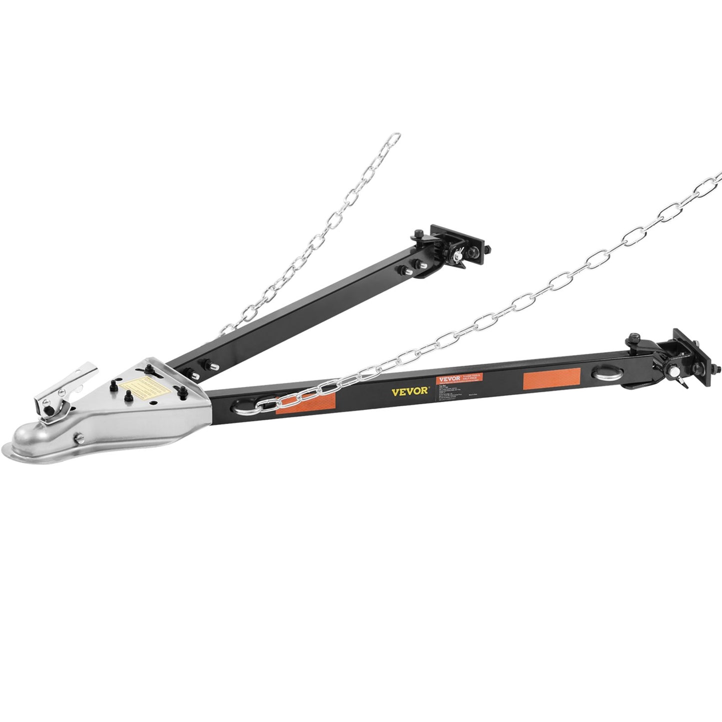 VEVOR Tow Bar, 2495 kg Towing Capacity with Chains, Powder-Coating Alloy Steel Bumper-Mounted
