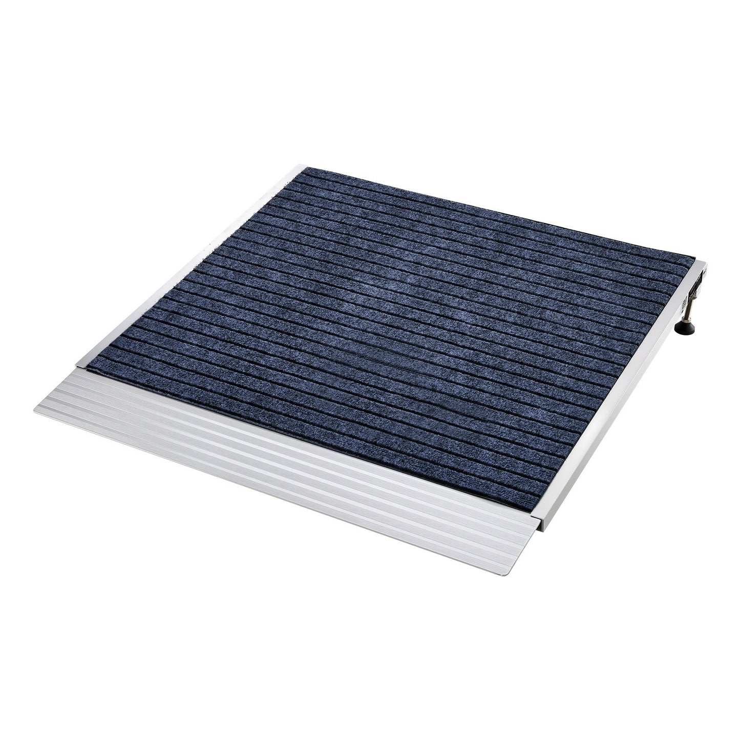 Threshold Ramp for Doorways, 915 x 915 mm, Platform Aluminum Wheelchair Ramp with Adjustable Height, Non-Slip Door Threshold Ramps, 317.5 kg Load Capacity, for Home Steps, Wheelchairs, Walkers