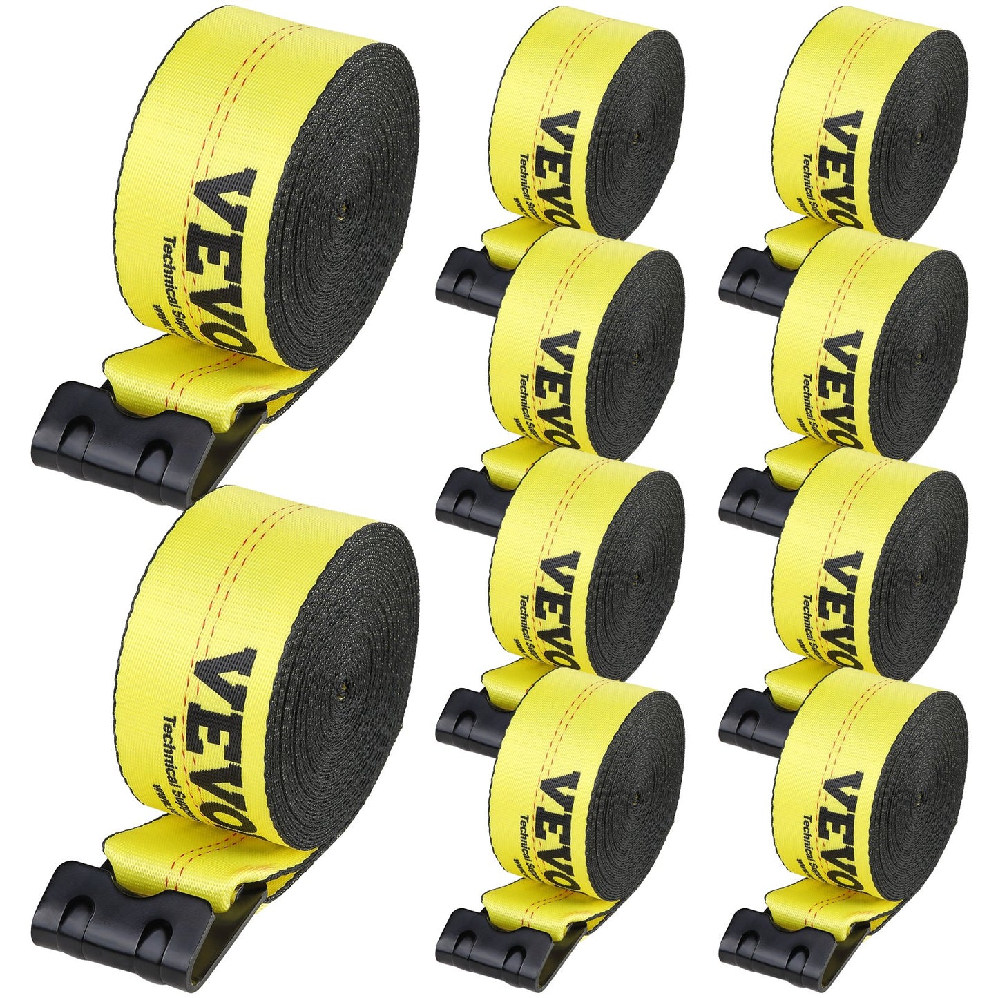 VEVOR Winch Straps, 10.2 cm x 12.2 m, 2.7T Load Capacity, 8.2T Break Strength, Truck
