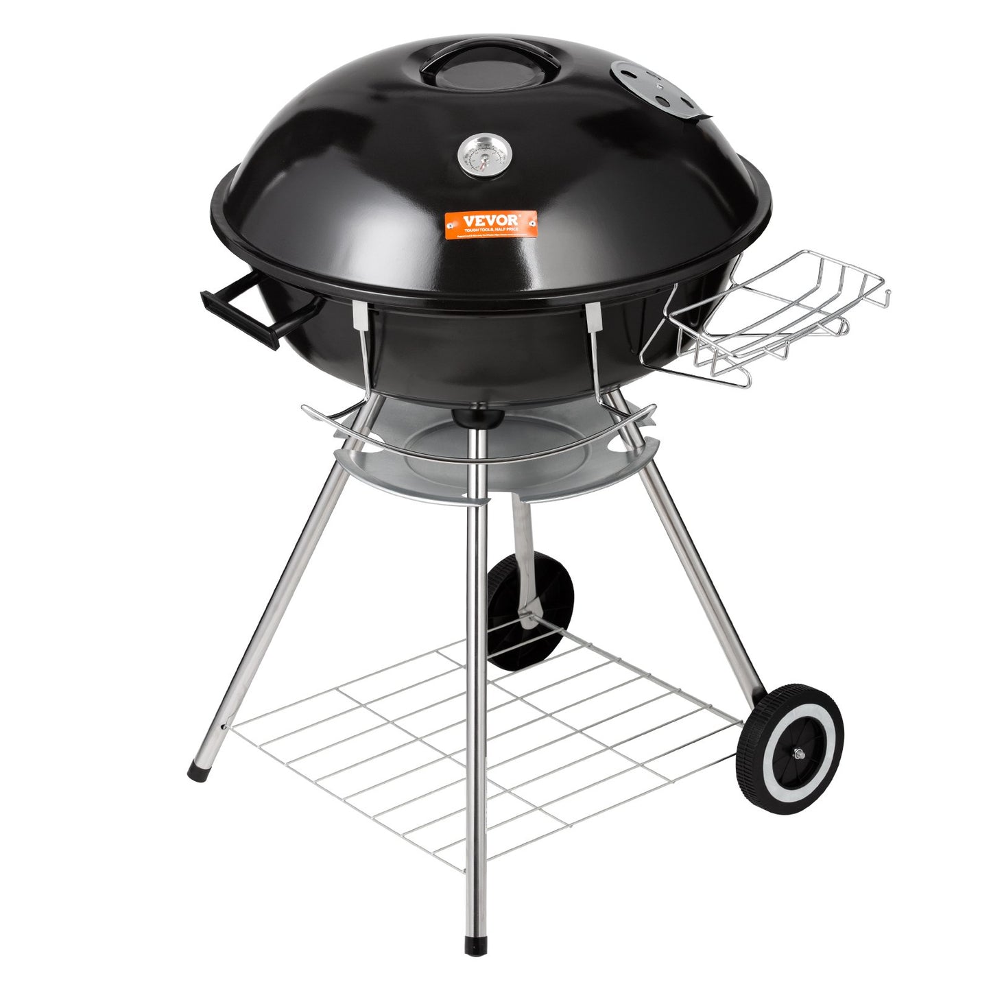 VEVOR 22 inch Kettle Charcoal Grill, Premium Kettle Grill with Wheels and Cover,