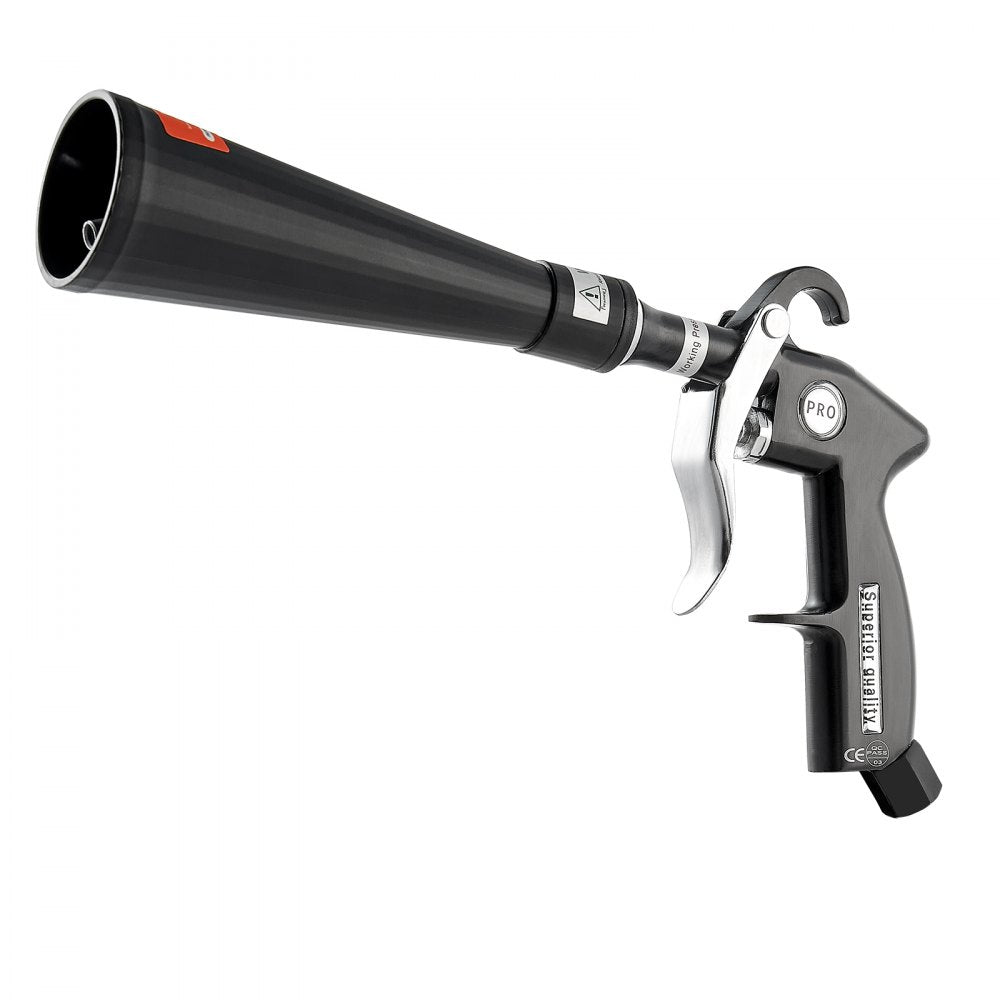 VEVOR Car Cleaning Gun 6-9.2 Bar High-Pressure Air Blow Gun 2 Nozzles Blast Dirt