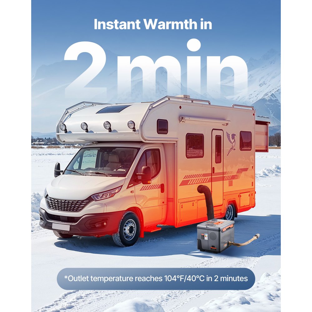 Diesel Heater Portable Diesel Air Heater 8KW DC 12V/24V Bluetooth 5 L