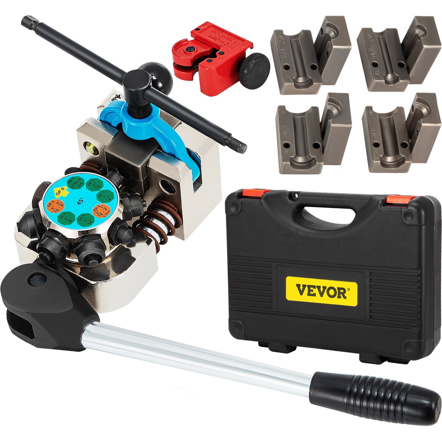 VEVOR Brake Line Flaring Tool, 45 Degree Single, Double, and Bubble Flares for 3/16",