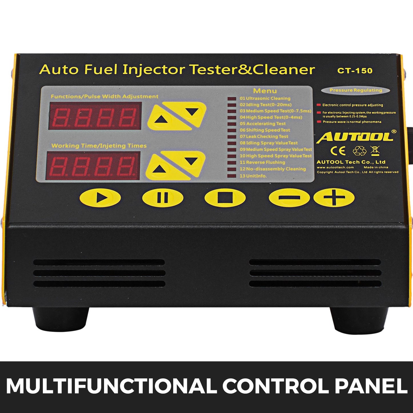 CT150 Auto Fuel Injector Cleaner Tester 4 Cylinder Car Motorcycle Fuel Cleaning