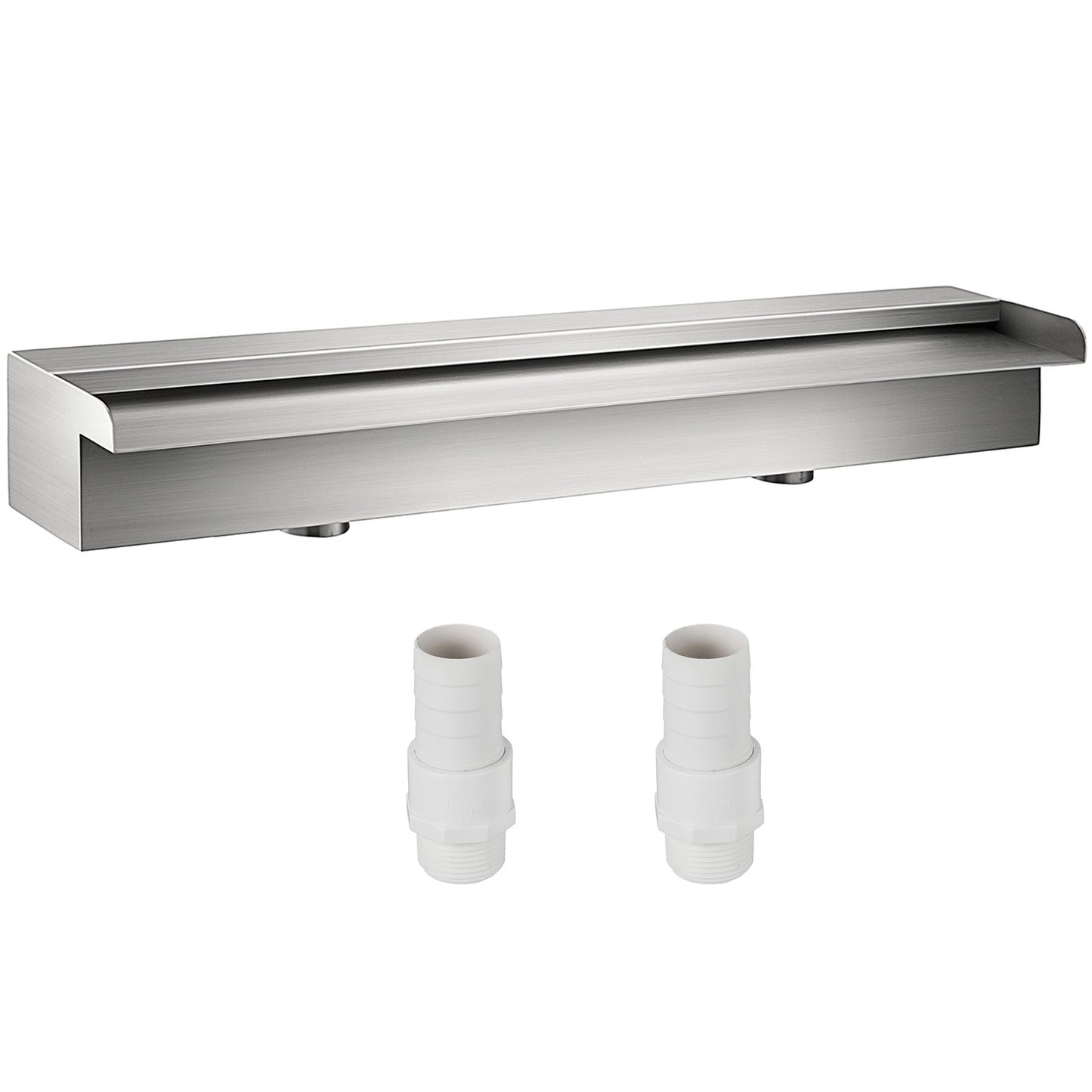 VEVOR Pool Fountain Stainless Steel Pool Waterfall 23.6\" x 4.5\" x 3.1\"(W x D