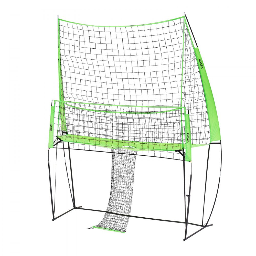 VEVOR Volleyball Training Net System 2490x3460mm Portable Practice Equipment Indoor Outdoor