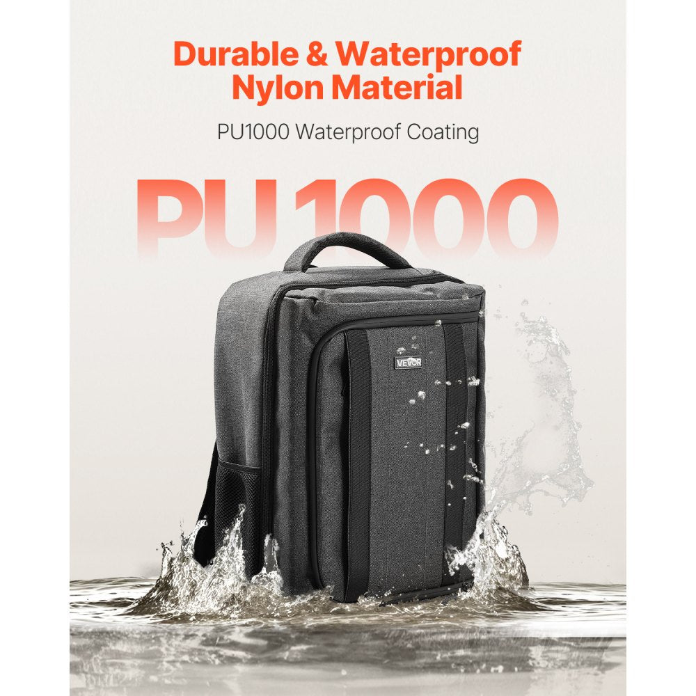 VEVOR PS5 Backpack Dual Shoulder Travel Bag for Playstation 5 PS5 Slim Nylon