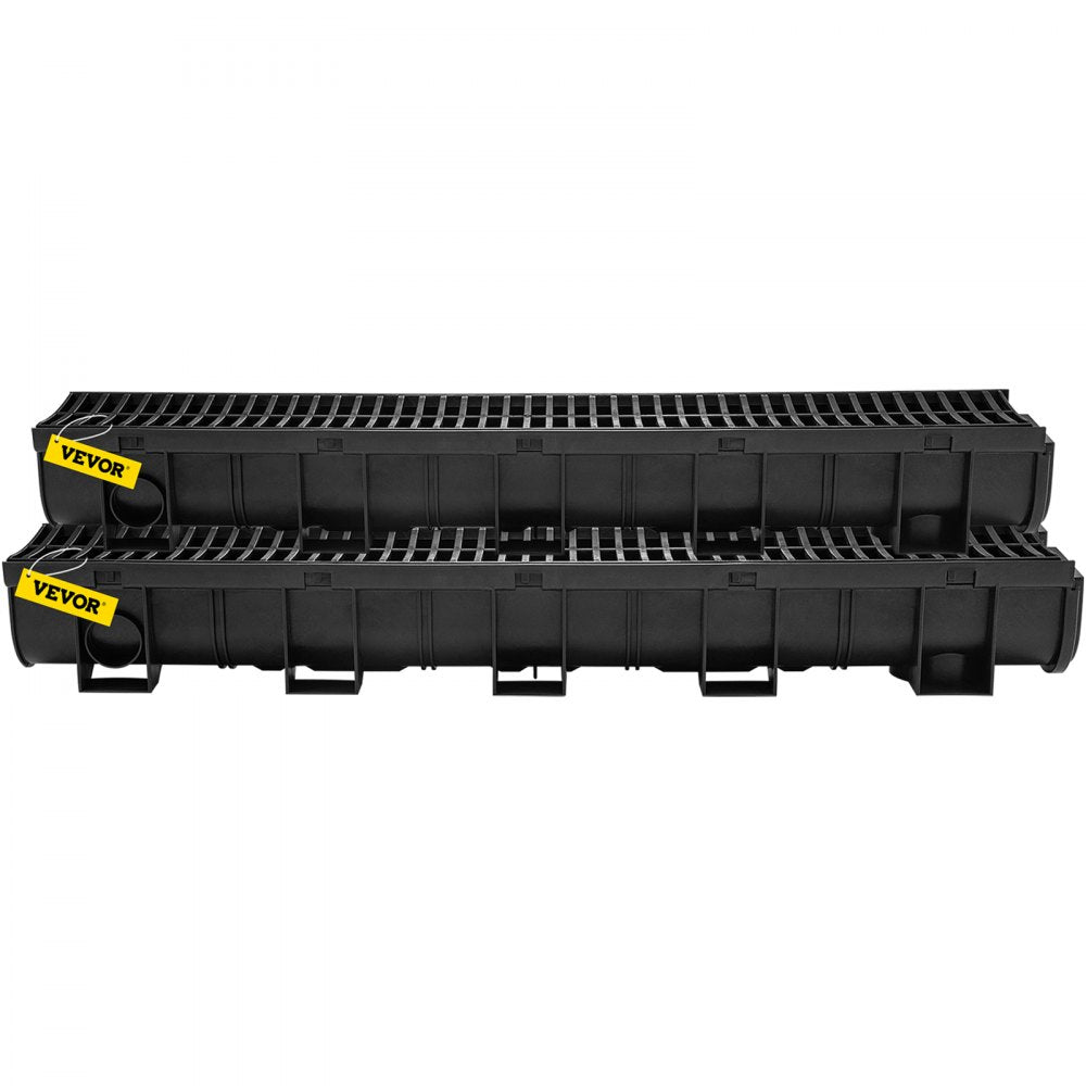 VEVOR Drainage Trench Driveway Channel Drain Kit Plastic Grate-5.8
