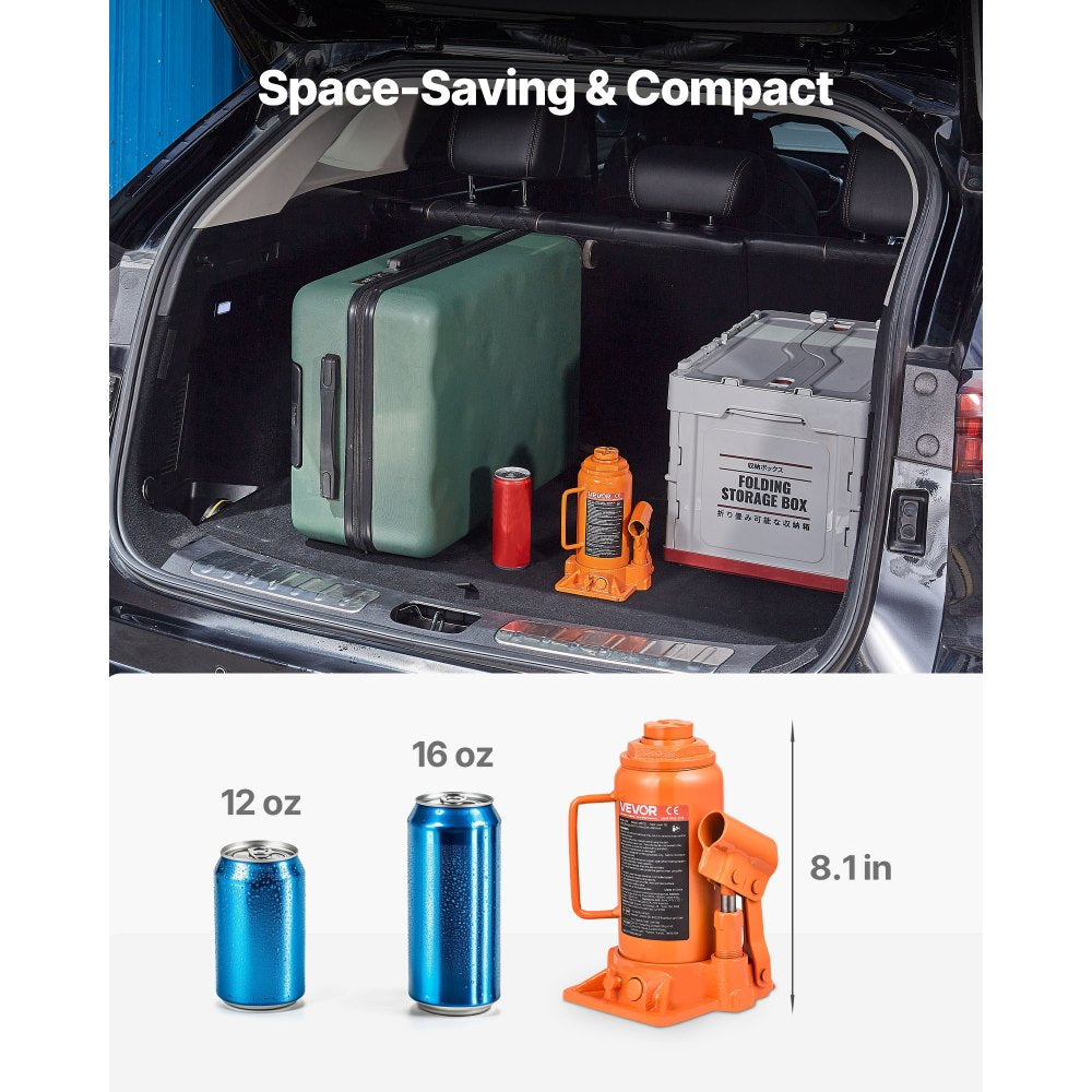 Hydraulic Bottle Jack High Lift Jack 12 Ton (26455.5 lbs) Car Auto Repair