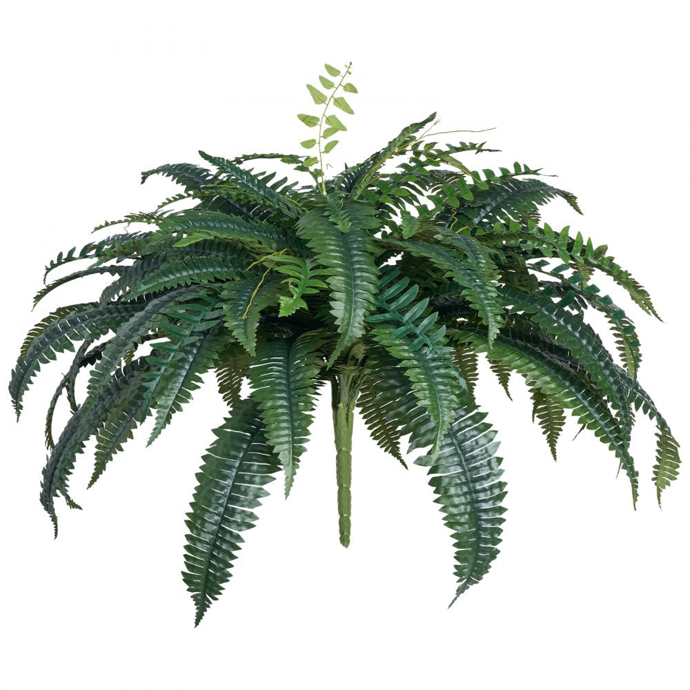 VEVOR Artificial Boston Fern Large Plastic Fern 88 Branches Indoor Outdoor Decor