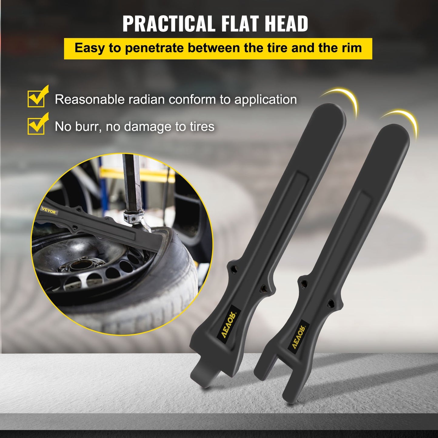 VEVOR Motorcycle Tire Iron Tire Changing Spoons 9.65 Inch Motorcycle Tire Spoons